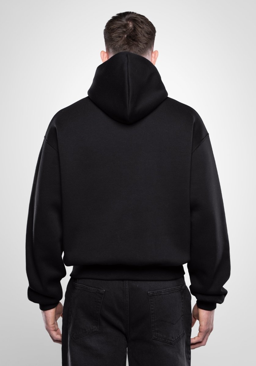 Oversize Quarter Zip Hoodie - Black () – Hoodies von Straight Outta Cotton