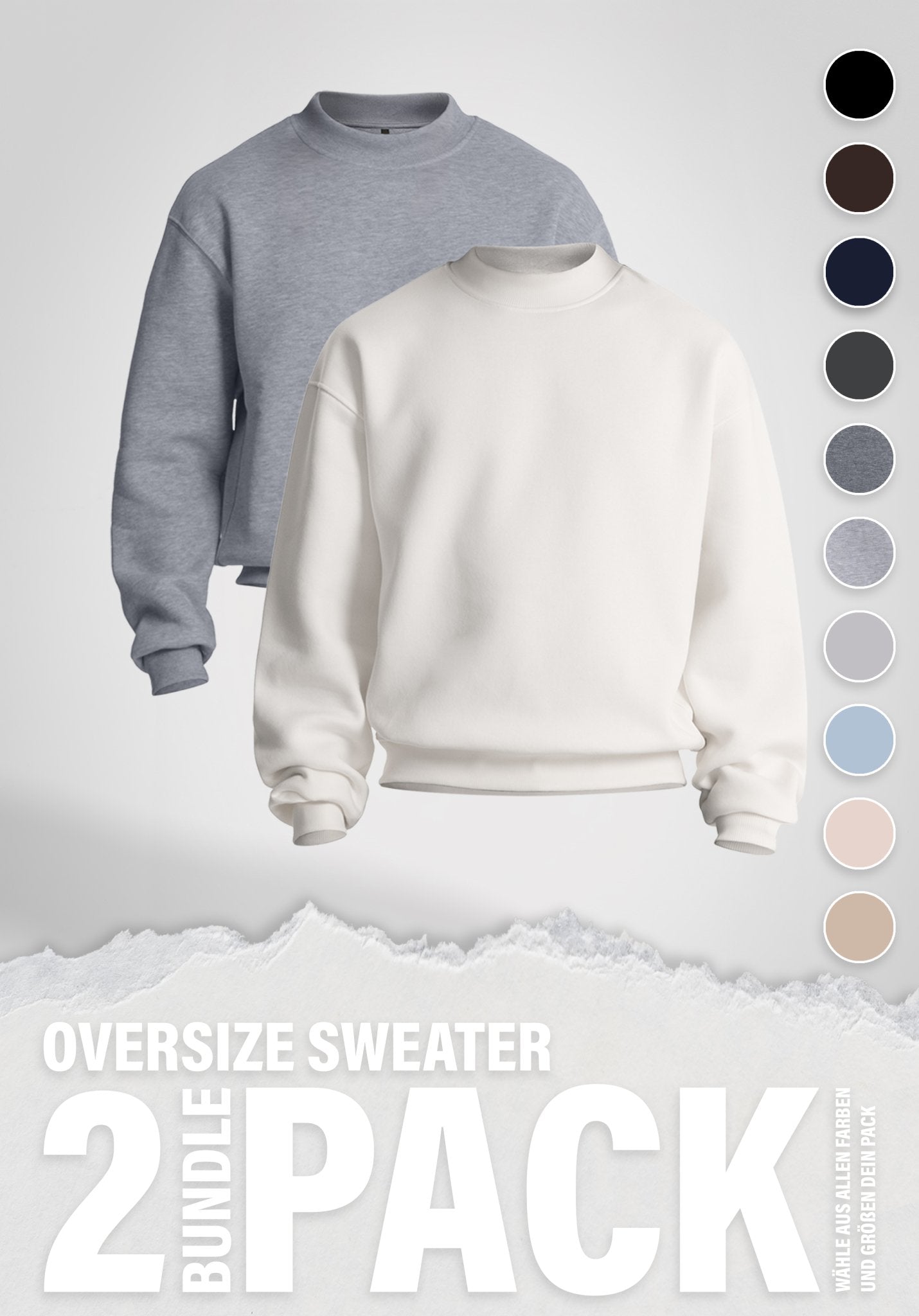 Oversize Sweater Doublepack () – von Straight Outta Cotton