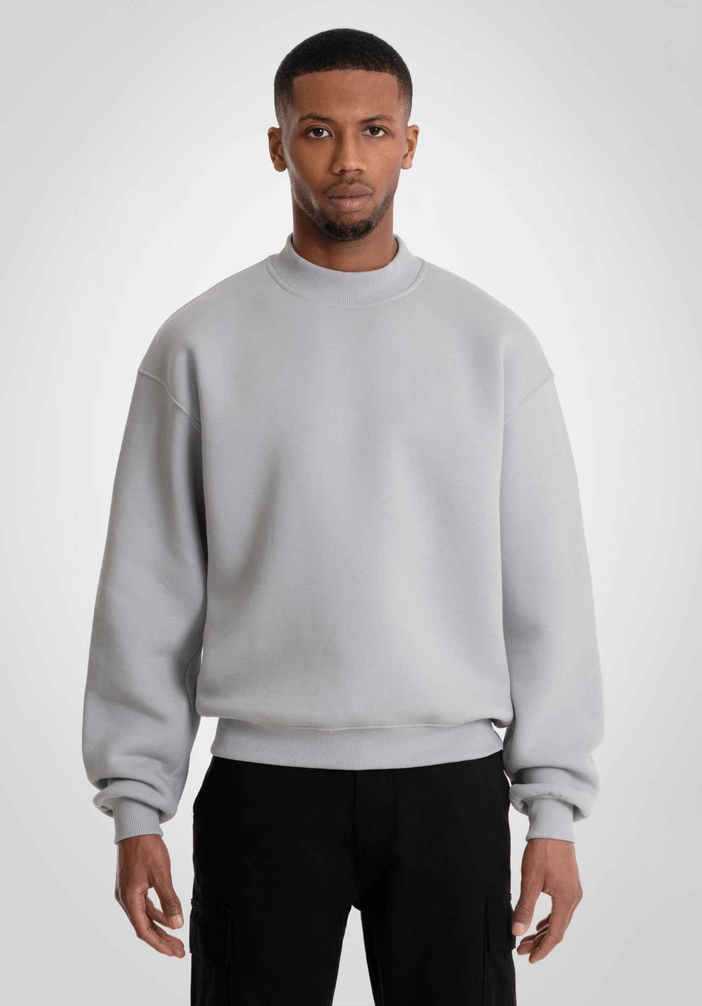 Oversize Sweater - Light Grey (Grau) – Oversize Sweater von Straight Outta Cotton