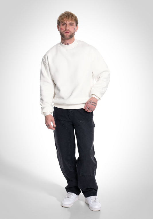 Oversize Sweater - Off White () – Oversize Sweater von Straight Outta Cotton