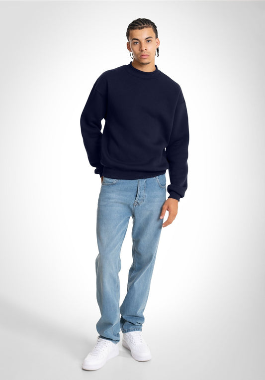 Oversize Sweater - Slate Navy (Marineblau) – Oversize Sweater von Straight Outta Cotton