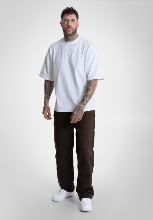 Patch Baggy Twill - Brown () – Baggys von Straight Outta Cotton