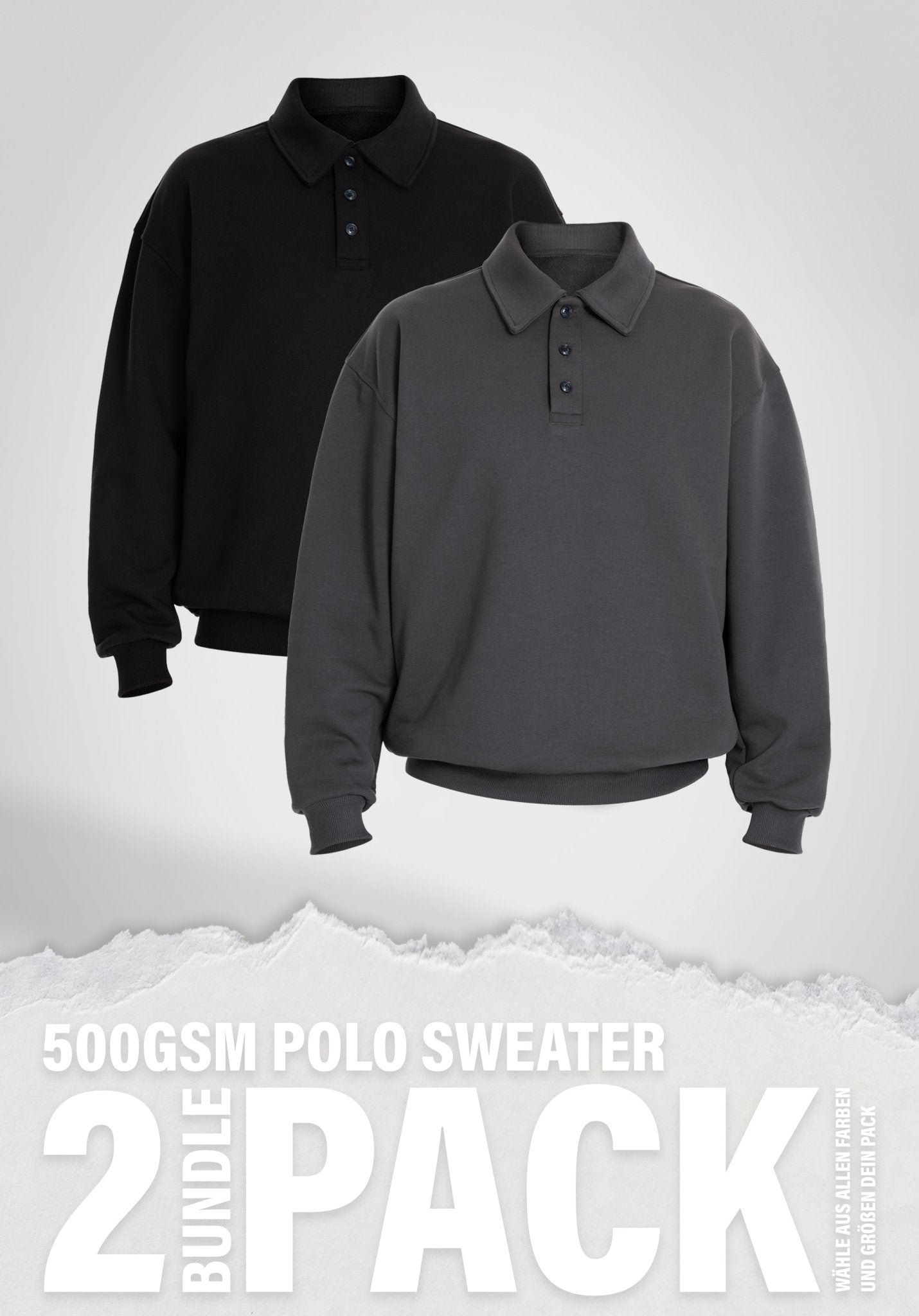 Polo Sweater - 500 GSM - French Terry - Double Pack () – Custom Bundle von Straight Outta Cotton