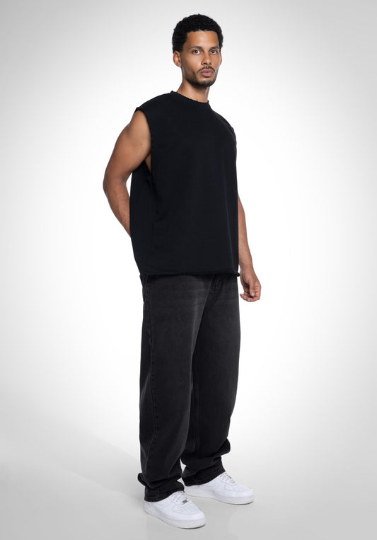 Sleeveless Tee - Black () – von Straight Outta Cotton