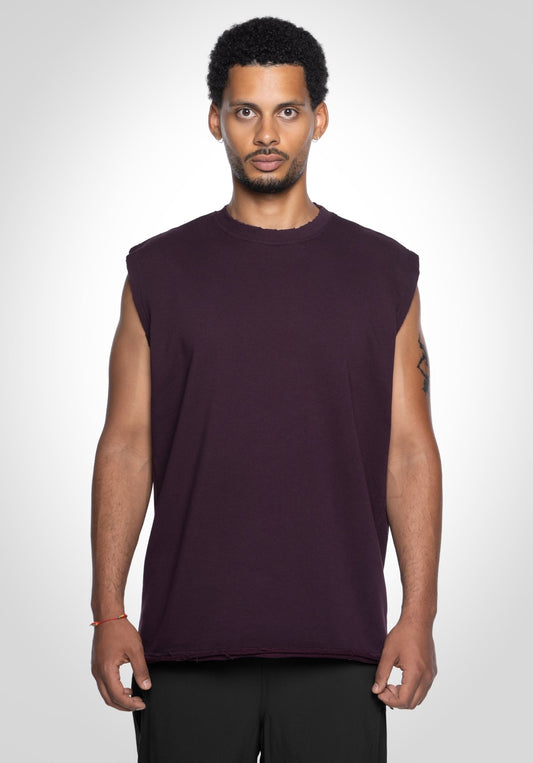 Sleeveless Tee - Plum () – von Straight Outta Cotton