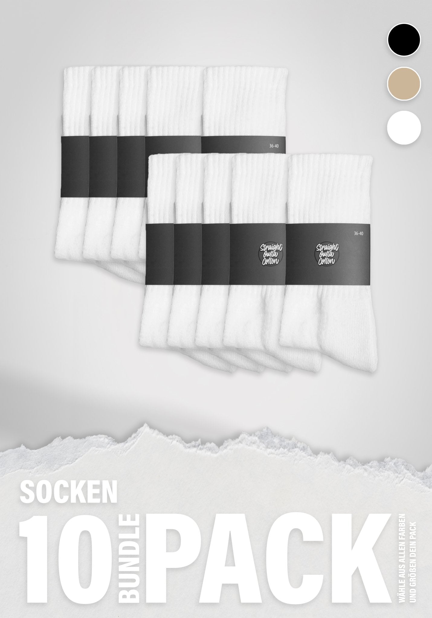 Socken 10er Pack () – von Straight Outta Cotton