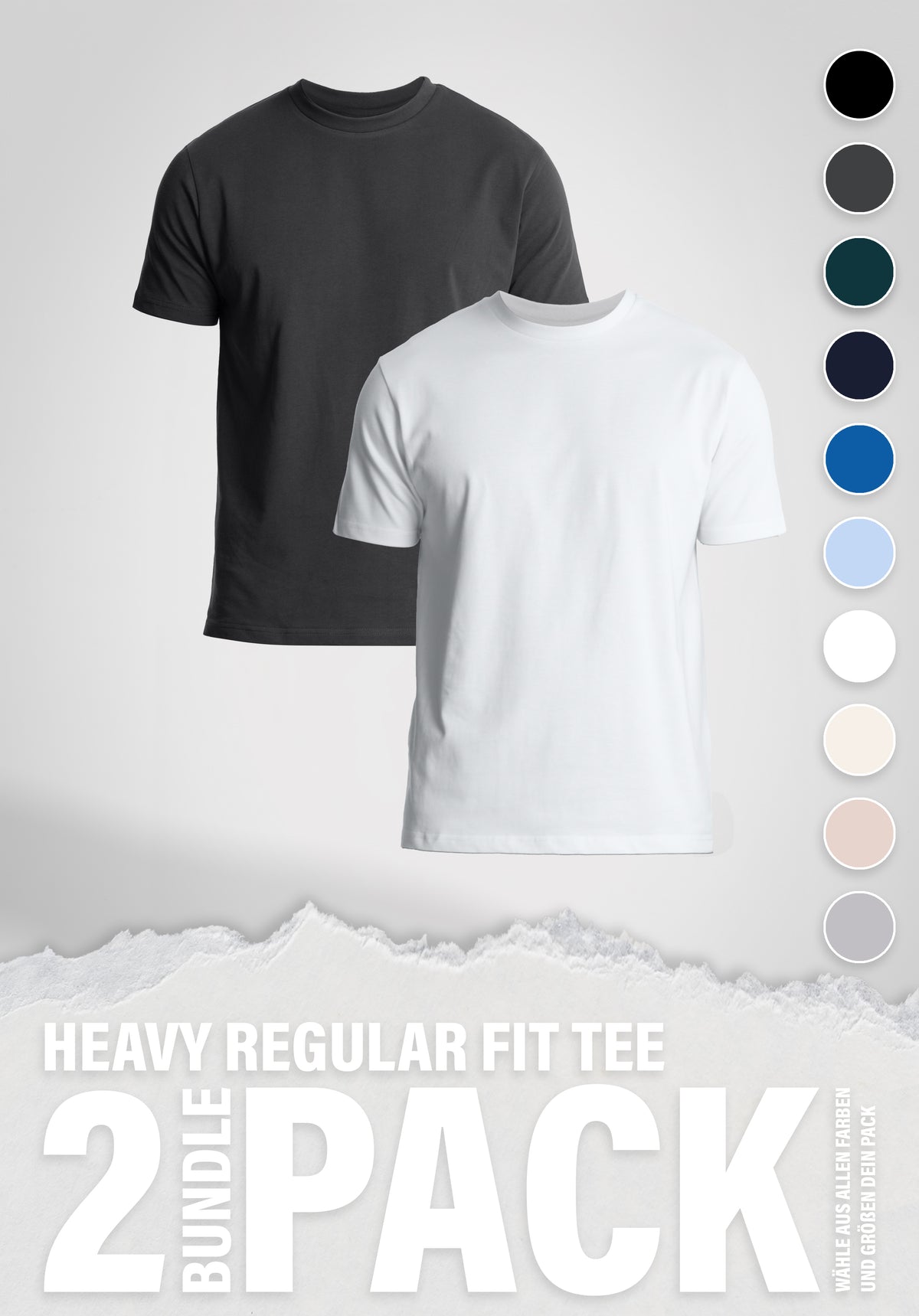 Heavy Regular Tee Doublepack