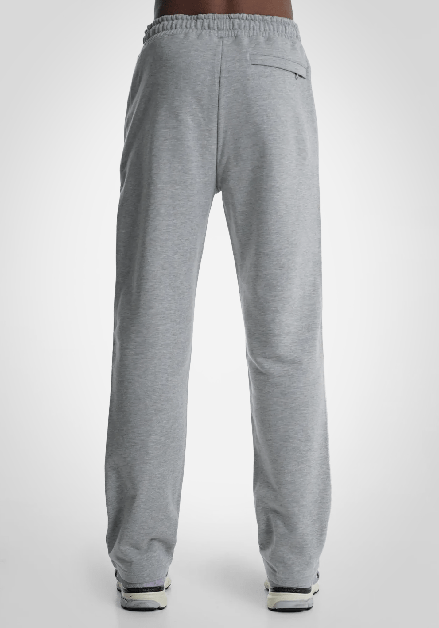 Straight Leg Jogger - Melange Grey (Grau) – von Straight Outta Cotton