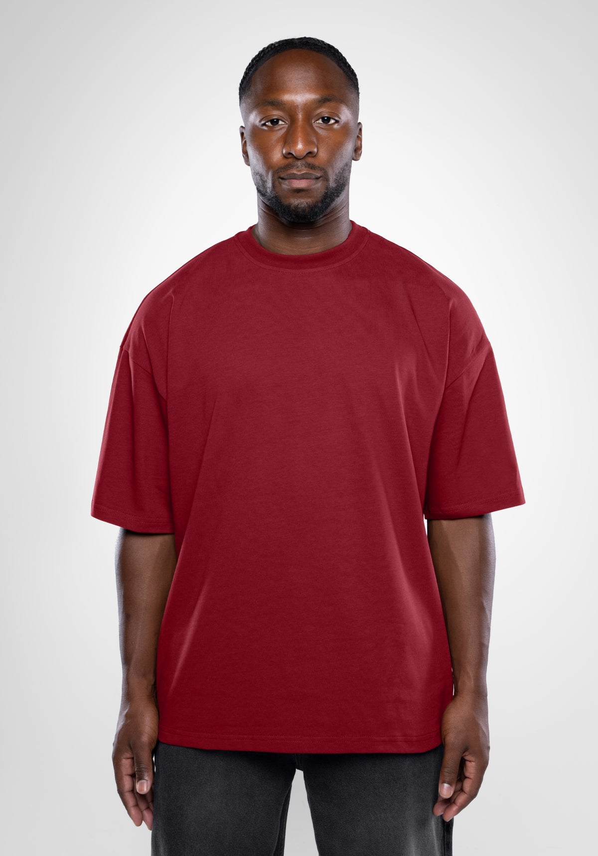 Heavy Oversize Tee - Bordeaux