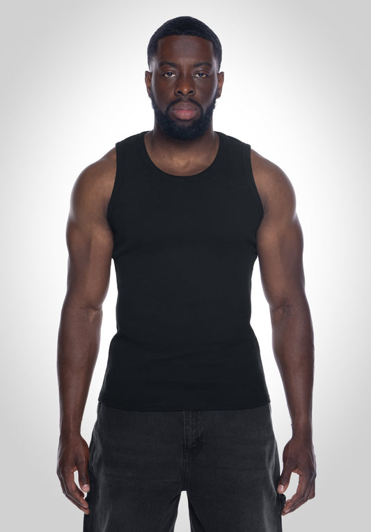 Tank Top - Black (Schwarz) – Tank Top von Straight Outta Cotton