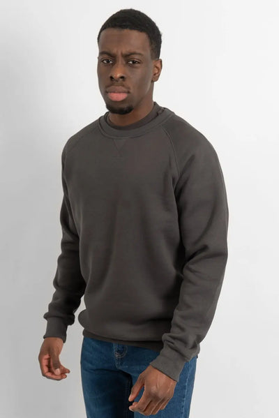 Basic Sweater - Slate Grey Straight Outta Cotton
