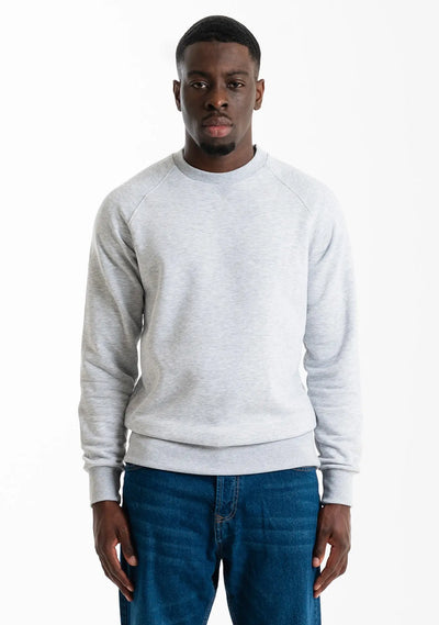 Basic Sweater - Snow Grey Straight Outta Cotton
