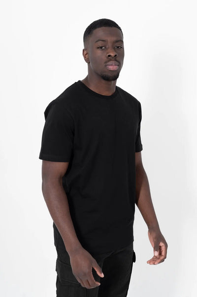 Basic T-Shirt - Black straight-outta-cotton.com