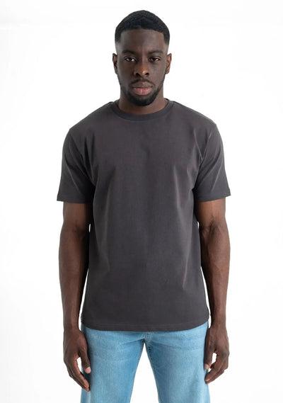 Basic T-Shirt - Slate Grey Straight Outta Cotton