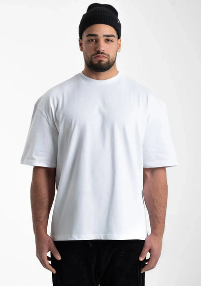 Heavy Oversize Tee - White straight-outta-cotton.com