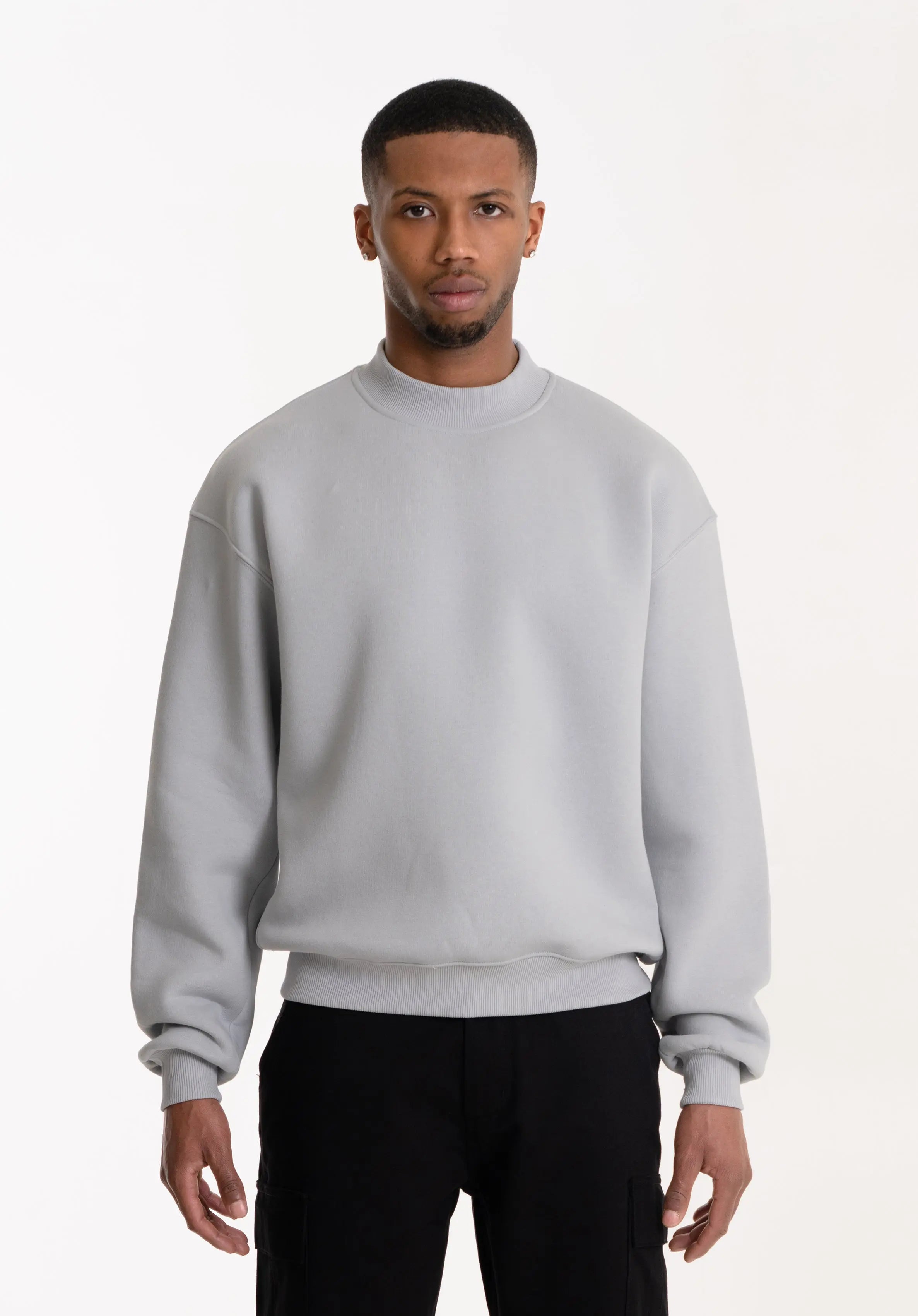 Oversize Sweater - Light Grey – Straight Outta Cotton
