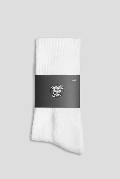 White Socks Straight Outta Cotton