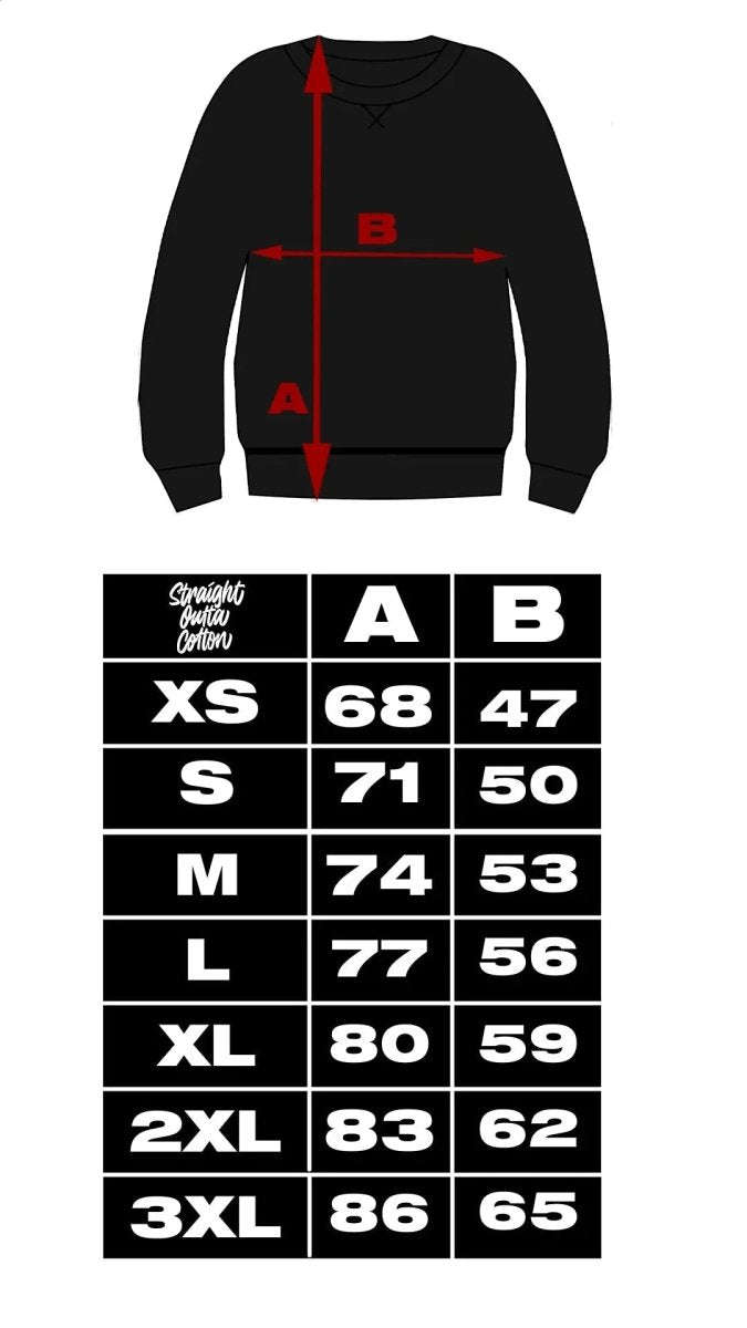 Basic Sweater - Black Straight Outta Cotton