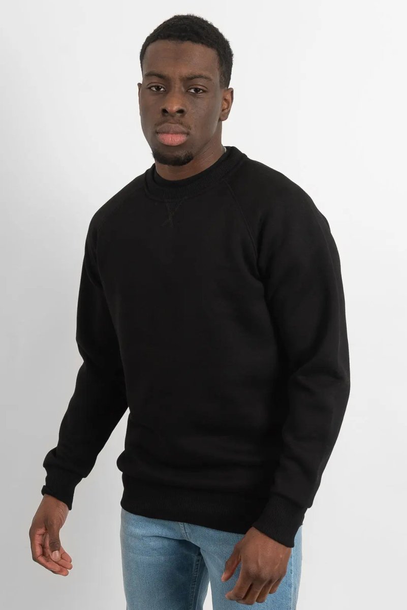 Basic Sweater - Black Straight Outta Cotton