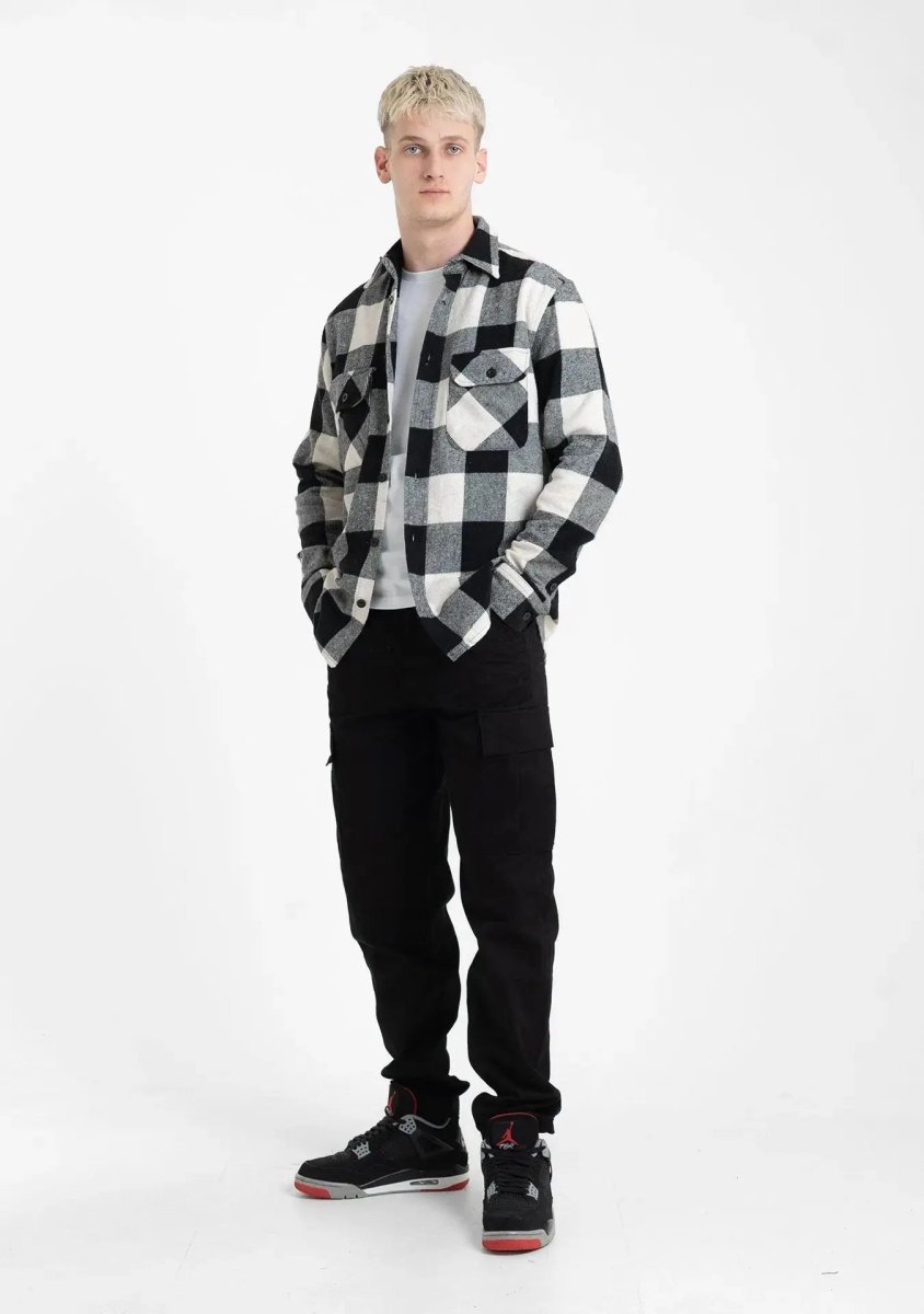 Heavy Flanellhemd - Off White Straight Outta Cotton
