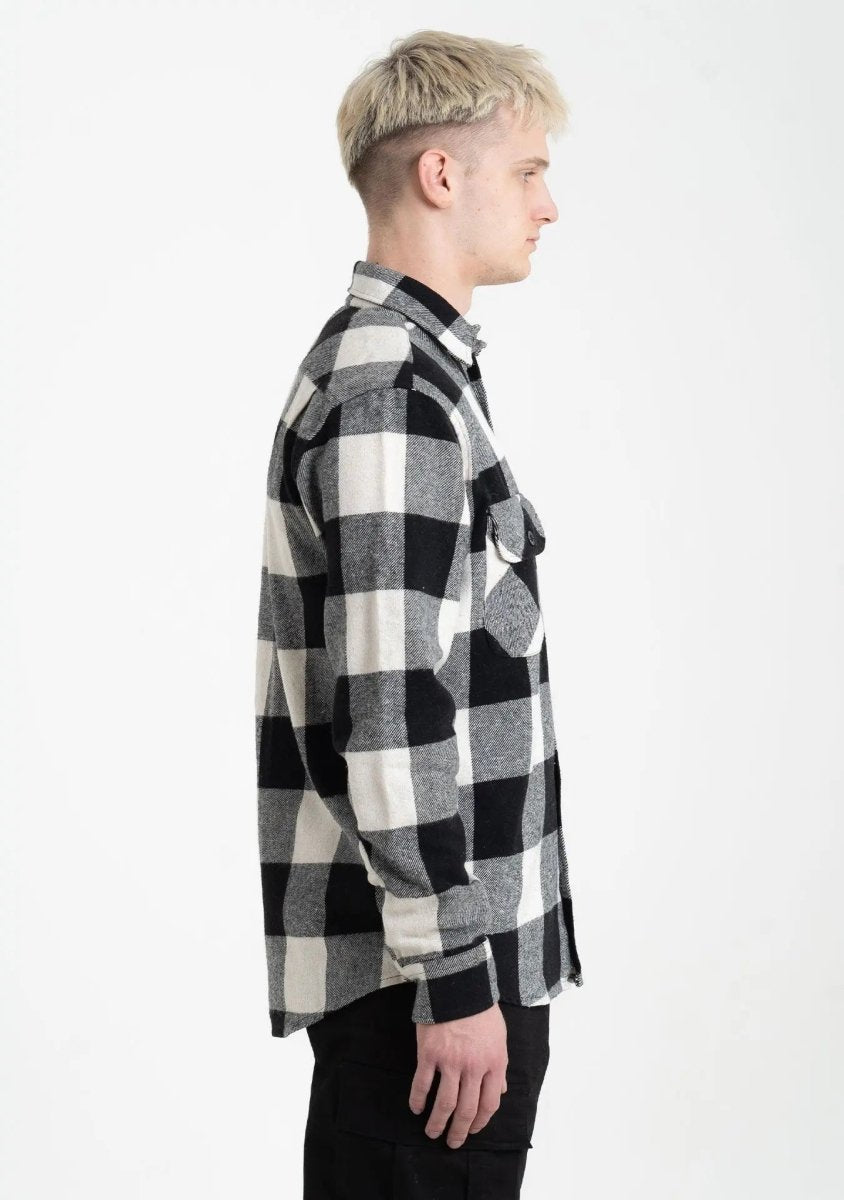 Heavy Flanellhemd - Off White Straight Outta Cotton