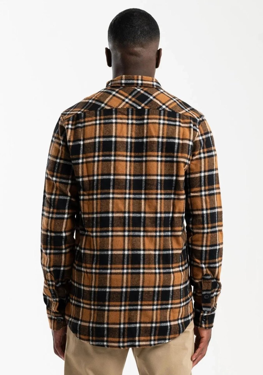 Heavy Flanellhemd - Orange Straight Outta Cotton