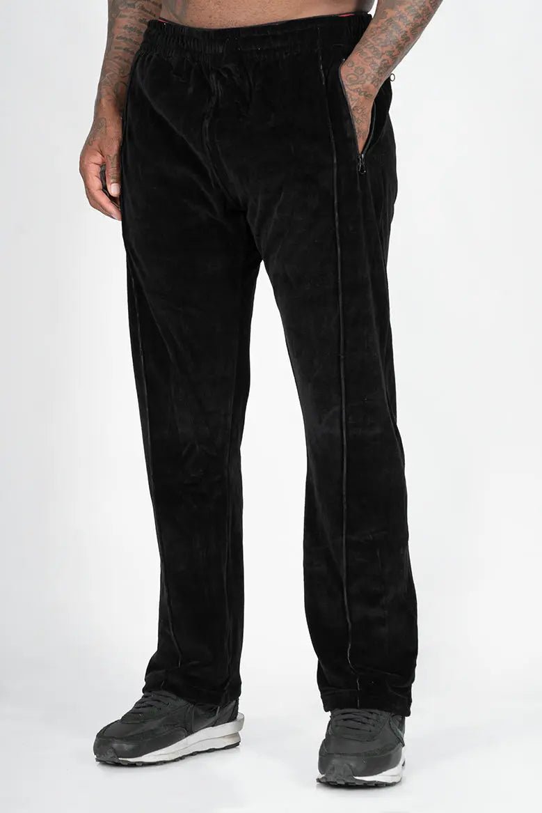 Velour Jogger - Black Straight Outta Cotton